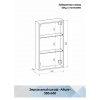 Зеркало-шкаф Continent Allure 35х65 L с подсветкой белый (МВК055) - фото маленькое 12