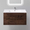 Тумба с раковиной BelBagno Etna 90 rovere moro - фото маленькое 1