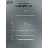Накладная раковина Gid 48.5 N9132 белая (51126) - фото маленькое 2
