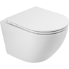 Унитаз подвесной BelBagno Sfera-r BB046CH-TOR безободковый, крышка BB870SC с микролифтом - фото маленькое 1