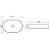 Накладная раковина Ceramicanova Element CN6048MH антрацит матовая - фото маленькое 11