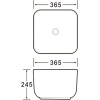 Накладная раковина SantiLine SL-1111MB черная матовая - фото маленькое 2