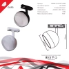Трековый светильник Reluce Technical 53008-9.3-001CT GX53 WT - фото маленькое 2
