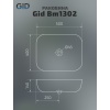 Накладная раковина Gid 50 Bm1302 черная матовая (53348) - фото маленькое 6