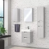 Зеркало-шкаф Aquaton Сильва 50 с подсветкой светлое дерево (1A215502SIW6L) - фото маленькое 4