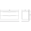 Тумба с раковиной BelBagno Marino 120 rovere nature - фото маленькое 5