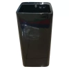 Раковина напольная CeramaLux 40х40 P7004LВ черный глянец - фото маленькое 1