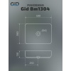 Накладная раковина Gid 50 Bm1304 черная матовая (53350) - фото маленькое 6