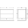 Тумба с раковиной BelBagno Kraft 90 rovere galifax bianco - фото маленькое 6