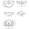 Мебельная раковина Misty Mia Diy 65 белая (T106001111) - фото маленькое 14