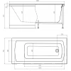 Ванна акриловая Timo Ritta 120х70 белый (RITTA1270) - фото маленькое 5