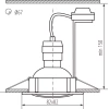 Точечный светильник (в комплекте 3 шт.) Kanlux TRIBIS II L AB 23843 - фото маленькое 2