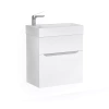 Тумба Brik 55 подвесная Белая (Brk.01.55/P/W/RL) - фото маленькое 1