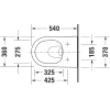 Чаша для унитаза подвесного Duravit D-Neo 2577090000 - фото маленькое 12