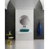 Раковина накладная Abber Kristall 60х40 AT2801Aquamarin бирюзовый - фото маленькое 4