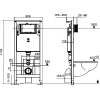 Комплект унитаза WeltWasser Gelbach 041 с инсталляцией AMBERG 506 ST серый матовый, с сиденьем микролифт и клавишей смыва AMBERG RD-BL черный матовый (10000010568) - фото маленькое 7