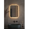 Зеркало Defesto Opti DF 2812S 40х60 с LED-подсветкой, 3000К, сенсорный выключатель - фото маленькое 2
