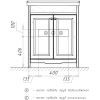 Мебель для ванной Comforty Тбилиси 70 белый глянец - фото маленькое 7