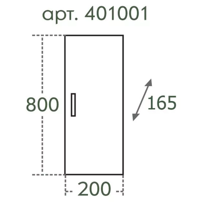 Шкаф санта пш 20х80