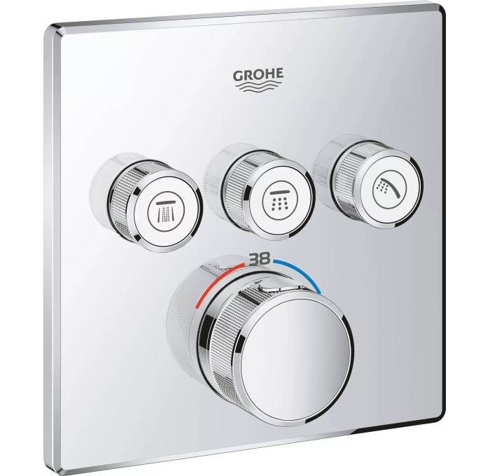 Душевой комплект grohe grohtherm smartcontrol 34706000 с внутренней частью инструкция