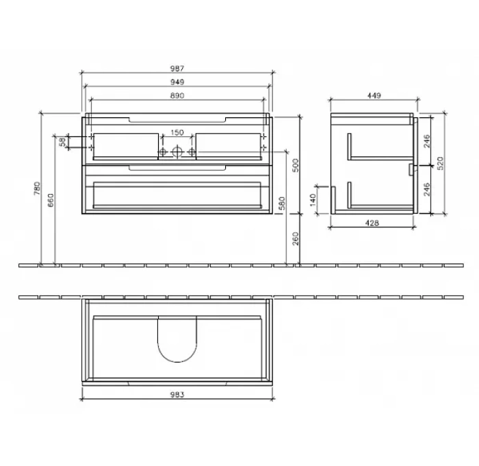 Villeroy boch subway тумба