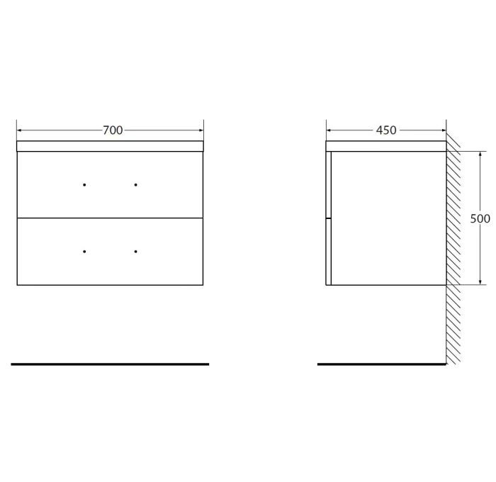 Тумба с раковиной belbagno aurora 80 rovere tabacco