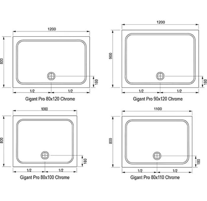 Какие размеры поддонов для душа. Поддон Ravak 90x90. Ravak Gigant Pro 100х80 Flat. Размер душевого поддона стандарт. Душевой поддон Размеры.