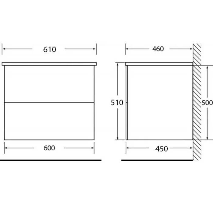 Мебельная раковина belbagno bb600etl