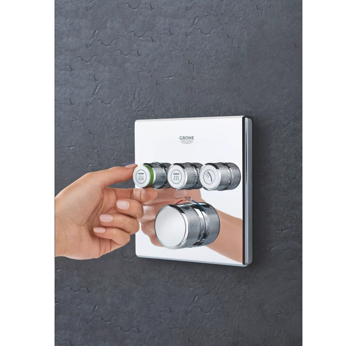 Душевой комплект grohe grohtherm smartcontrol 34706000 с внутренней частью инструкция