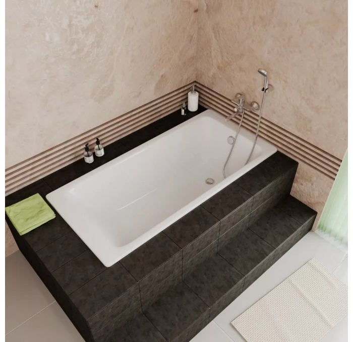 Ванна чугунная Delice Parallel 160х70 (DLR 220504) (DLR220504) в ...