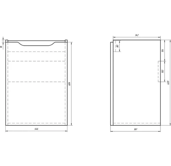 Тумба с раковиной dreja mini 50