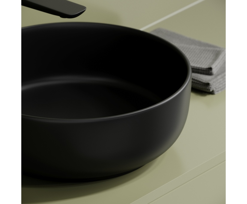 Накладная раковина Ceramicanova Taycan CN12003MB 37х37 матовая черная - фото 6