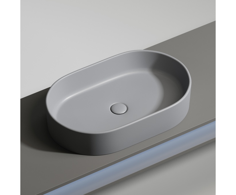 Накладная раковина Ceramicanova Element CN6048MH антрацит матовая - фото 6
