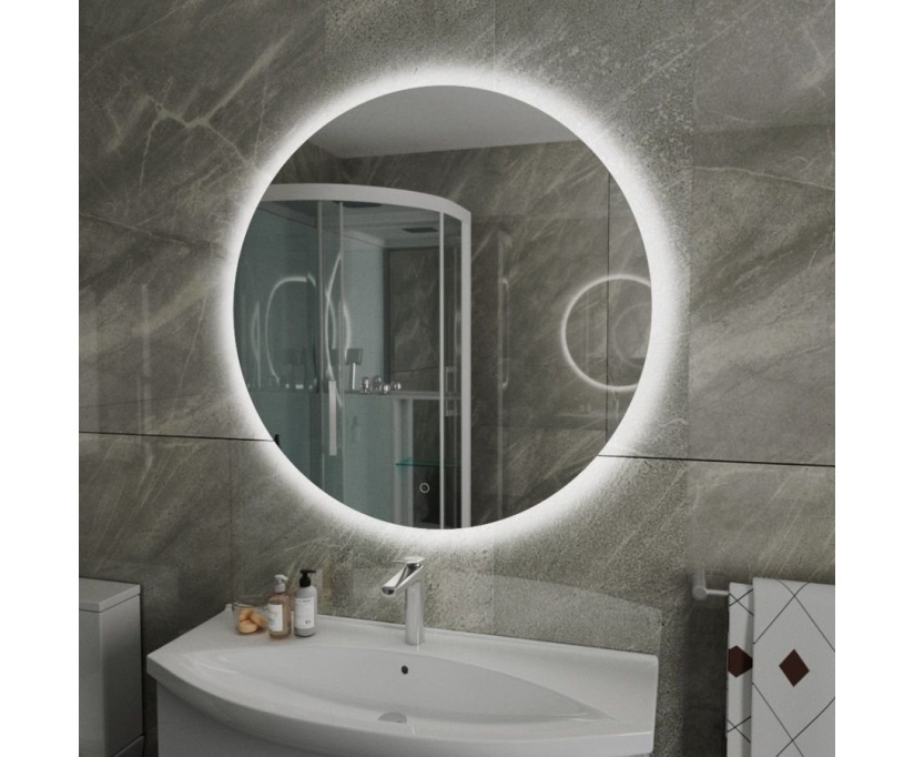 Зеркало в ванную с подсветкой Teymi, круглое, Oreol D70 LED сенсор T20241S - фото 6