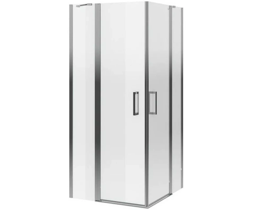 Душевой уголок Excellent Mazo 90х90 профиль хром стекло прозрачное (KAEX.3000.2S.9090.LPx2 + KAEX.3023.2D.0500.LP) - фото 1