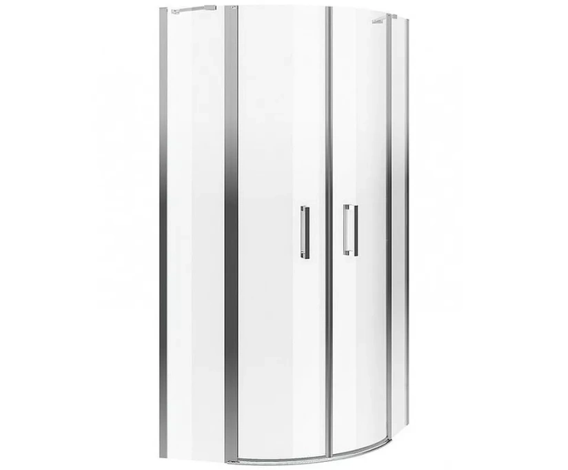 Душевой уголок Excellent Mazo 90х90 профиль хром стекло прозрачное (KAEX.3000.2S.9090.LPx2 + KAEX.3001.2D.0400.LP) - фото 1