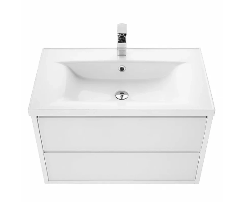 Тумба с раковиной Aquaton Римини 80 белый (1A2267K3RN010) - фото 2