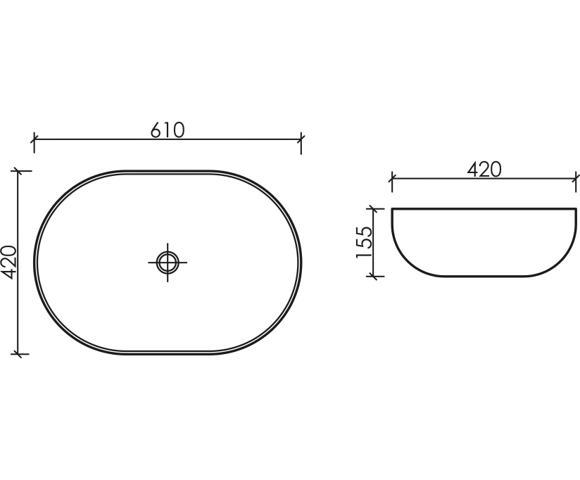 Накладная раковина Ceramicanova Element CN6064 белая глянцевая - фото 8