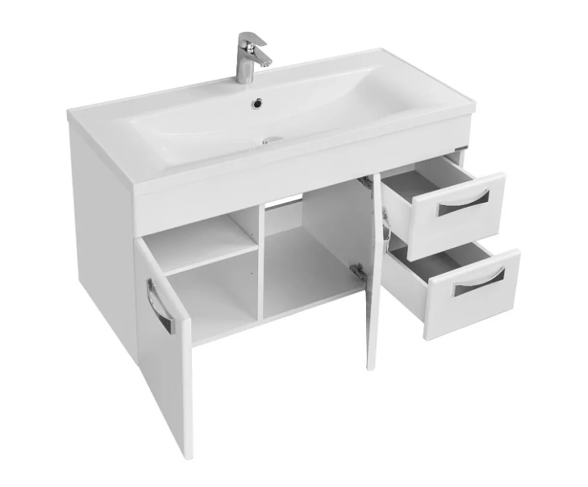 Тумба с раковиной Aquaton Диор 100 белый (1A1677K3DR010) - фото 3