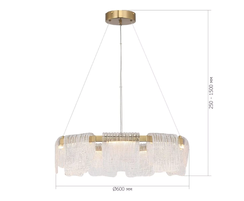 Подвесной светодиодный светильник ST Luce Voile SL6021.203.54 - фото 2