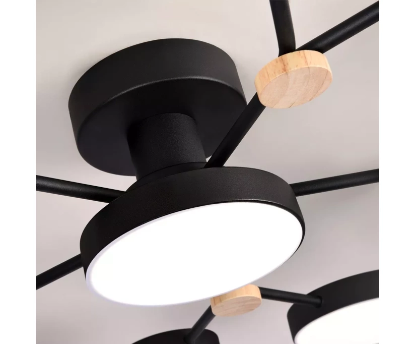 Потолочная люстра LED4U L3201-700 BK - фото 4