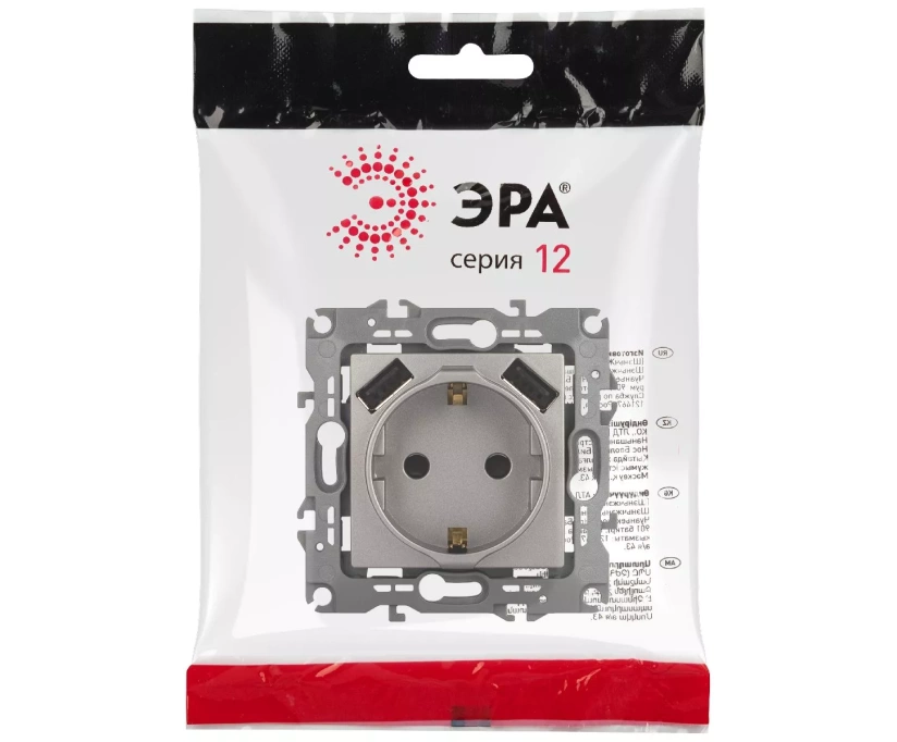 Розетка со шторами и 2 USB Эра 12-4109-16 Б0065729 - фото 4