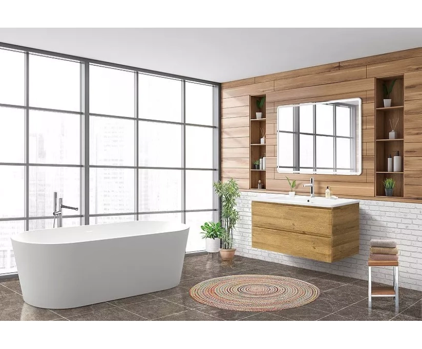 Тумба под раковину BelBagno 105 светлое дерево (ALBANO-CER-1050-2C-SO-RR) - фото 8