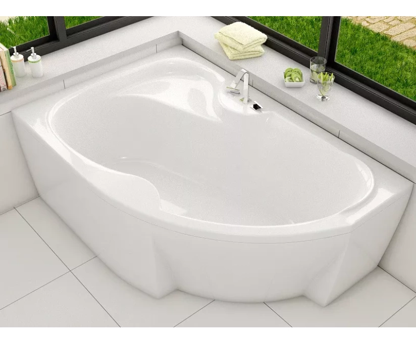 Ванна акриловая ванна Vayer Azalia 160x105 L белый (Azalia L 160x105) - фото 5