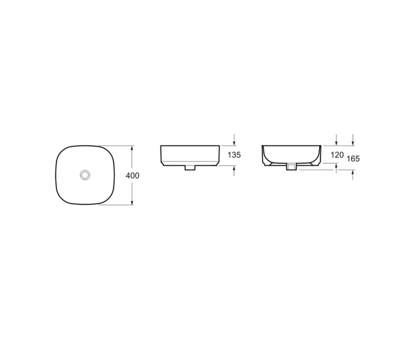 Накладная раковина Lavinia Boho Bathroom Sink Slim 40 белая (33311006) - фото 3