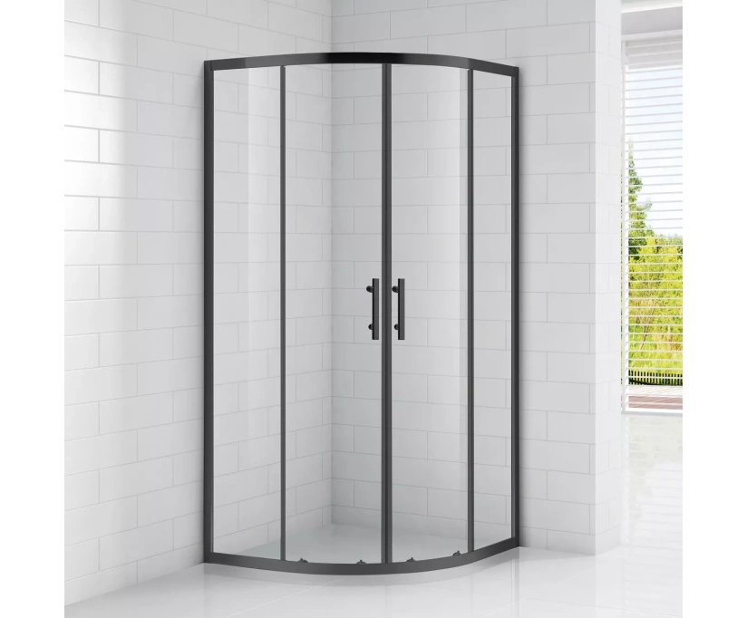 Душевой уголок Cezares Eco O R 2 90 C NERO (ECO-O-R-2-90-C-NERO) - фото 1
