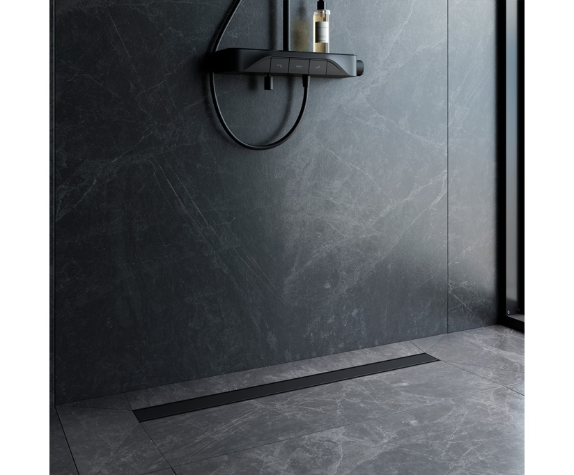 Душевой трап (лоток) AM.PM PrimeFlow Tile 90 см, черный матовый (W02SC-U11-090-04BM) - фото 6