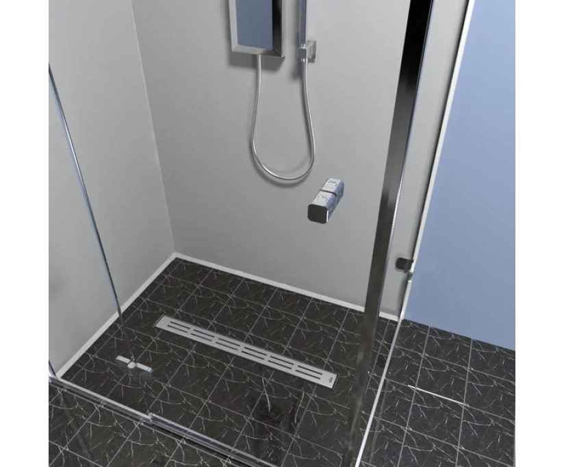 Душевой лоток Timo Standart 90 DP20900-DG20900 с решеткой, хром матовый - фото 2