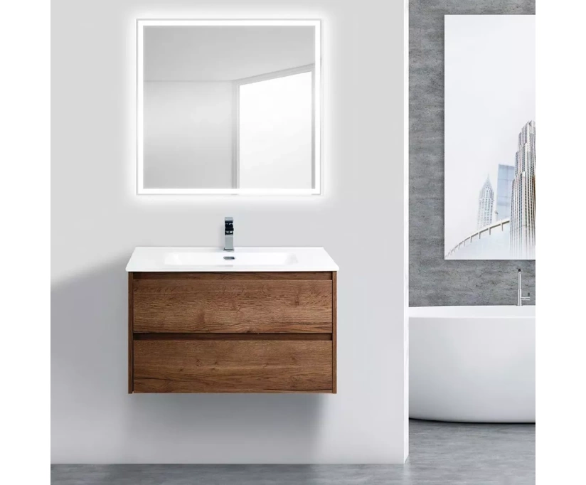 Тумба с раковиной BelBagno Kraft 90 rovere tabacco - фото 2