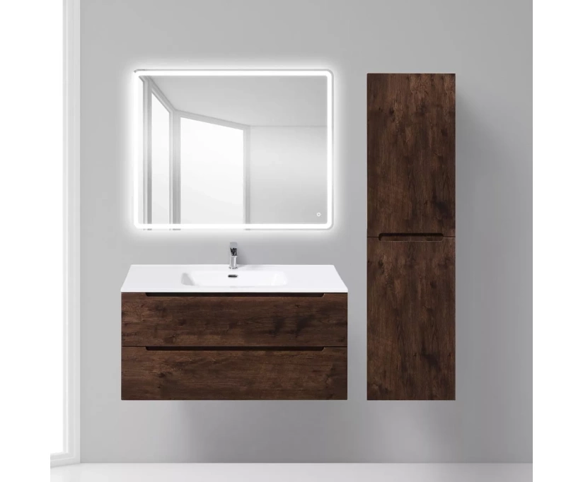 Тумба с раковиной BelBagno Etna 100 rovere moro - фото 2
